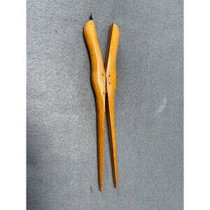 Vintage Wooden Glove Stretcher 12" Long Hinged 1930s